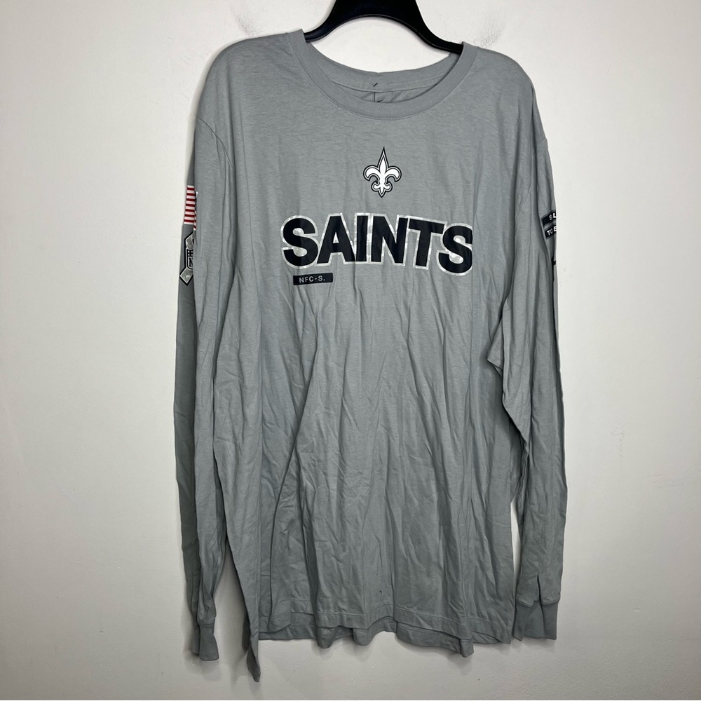 Nike NFL New Orleans Saints football t-shirt salute to service men's size 3XL - Picture 2 of 9